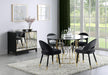 Lindsey Arched Back Upholstered Side Chairs Black (Set of 2) - National Warehouse Furniture (Buffalo, NY)