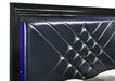Penelope Queen Bed with LED Lighting Black and Midnight Star - National Warehouse Furniture (Buffalo, NY)