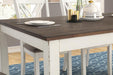 Fortress 7-piece Dining Set Chestnut and Vintage White - National Warehouse Furniture (Buffalo, NY)