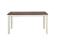 Fortress 7-piece Dining Set Chestnut and Vintage White - National Warehouse Furniture (Buffalo, NY)
