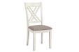 Fortress 7-piece Dining Set Chestnut and Vintage White - National Warehouse Furniture (Buffalo, NY)