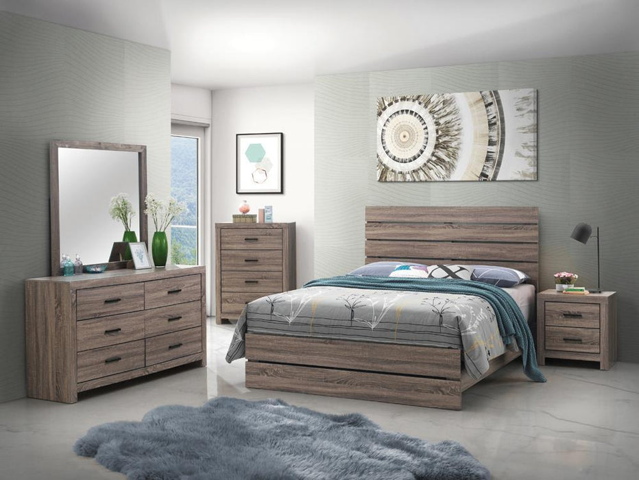 Brantford Eastern King & Queen Panel Bed Barrel Oak - National Warehouse Furniture (Buffalo, NY)