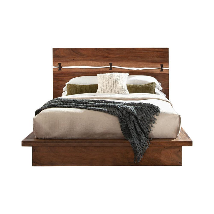 Winslow California King, E.King & Queen Bed Smokey Walnut and Coffee Bean - National Warehouse Furniture (Buffalo, NY)