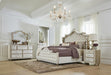 Antonella 5-drawer Upholstered Chest Ivory and Camel - National Warehouse Furniture (Buffalo, NY)