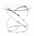 Warren 3-piece Occasional Set Chrome and Clear - National Warehouse Furniture (Buffalo, NY)