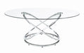 Warren 3-piece Occasional Set Chrome and Clear - National Warehouse Furniture (Buffalo, NY)