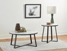 Hugo Round Coffee Table White and Matte Black - National Warehouse Furniture (Buffalo, NY)