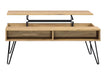 Fanning Lift Top Storage Coffee Table Golden Oak and Black - National Warehouse Furniture (Buffalo, NY)