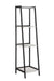 Pinckard 4-shelf Ladder Bookcase Grey Stone and Black - National Warehouse Furniture (Buffalo, NY)