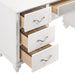 Barzini 7-drawer Vanity Desk with Lighted Mirror White - National Warehouse Furniture (Buffalo, NY)