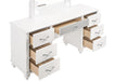 Barzini 7-drawer Vanity Desk with Lighted Mirror White - National Warehouse Furniture (Buffalo, NY)