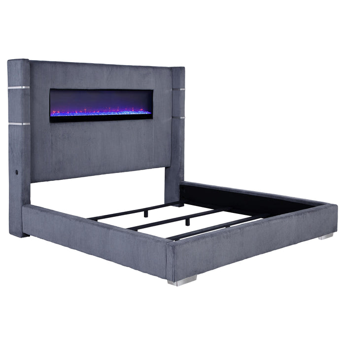 Tisdall California King, E.King & Queen Bed Grey, Black & Queen - National Warehouse Furniture (Buffalo, NY)