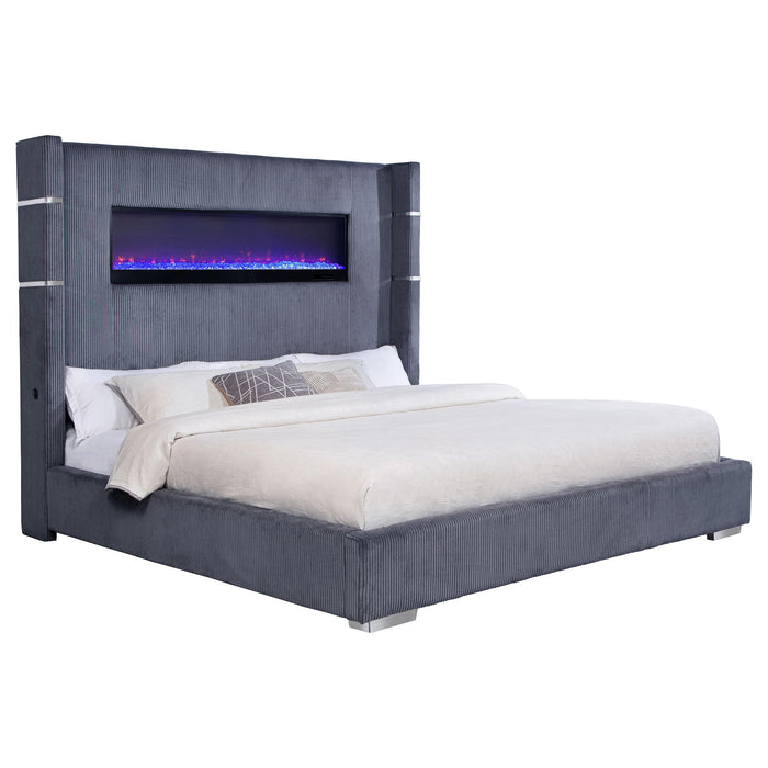 Tisdall California King, E.King & Queen Bed Grey, Black & Queen - National Warehouse Furniture (Buffalo, NY)