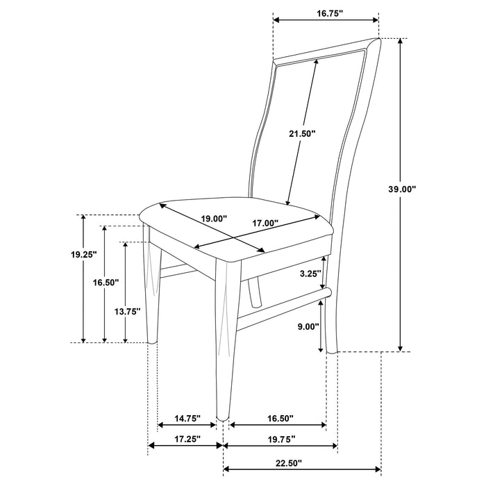 Adina Side Chairs - National Warehouse Furniture (Buffalo, NY)