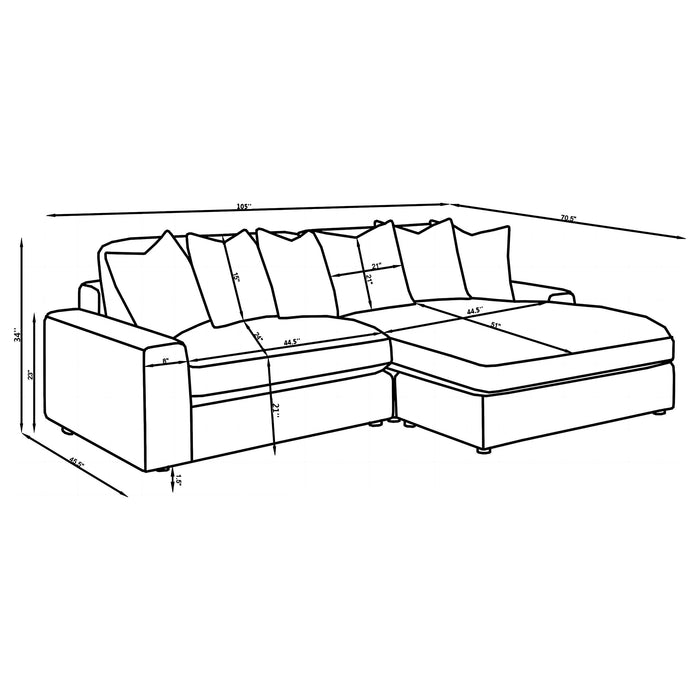 Blaine Stationary Sectionals - National Warehouse Furniture (Buffalo, NY)
