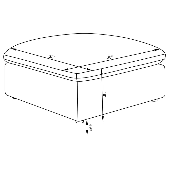 Hobson Ottomans - National Warehouse Furniture (Buffalo, NY)