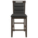 Prentiss Upholstered Counter Height Chair (Set of 2) Black and Cappuccino - National Warehouse Furniture (Buffalo, NY)