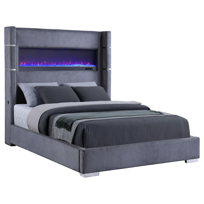 Tisdall California King, E.King & Queen Bed Grey, Black & Queen - National Warehouse Furniture (Buffalo, NY)