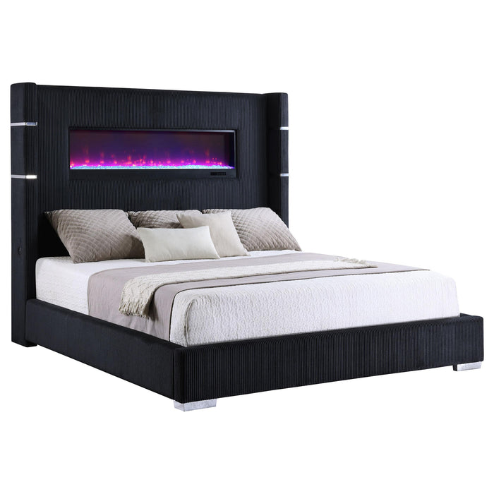 Tisdall California King, E.King & Queen Bed Grey, Black & Queen - National Warehouse Furniture (Buffalo, NY)