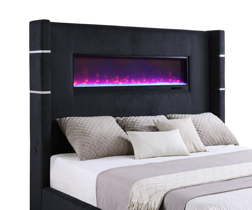 Tisdall California King, E.King & Queen Bed Grey, Black & Queen - National Warehouse Furniture (Buffalo, NY)