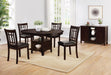 Lavon Padded Dining Side Chairs Espresso and Black (Set of 2) - National Warehouse Furniture (Buffalo, NY)