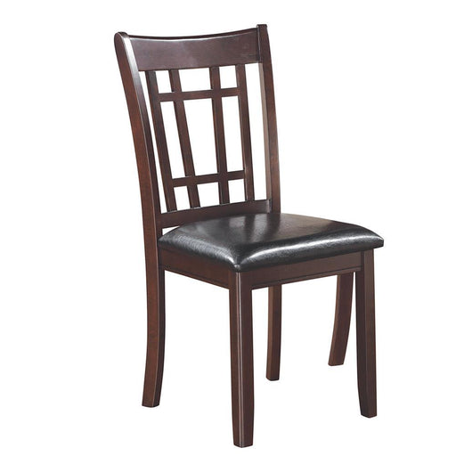 Lavon Padded Dining Side Chairs Espresso and Black (Set of 2) - National Warehouse Furniture (Buffalo, NY)