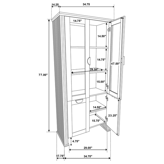 Adina Display Cabinets - National Warehouse Furniture (Buffalo, NY)
