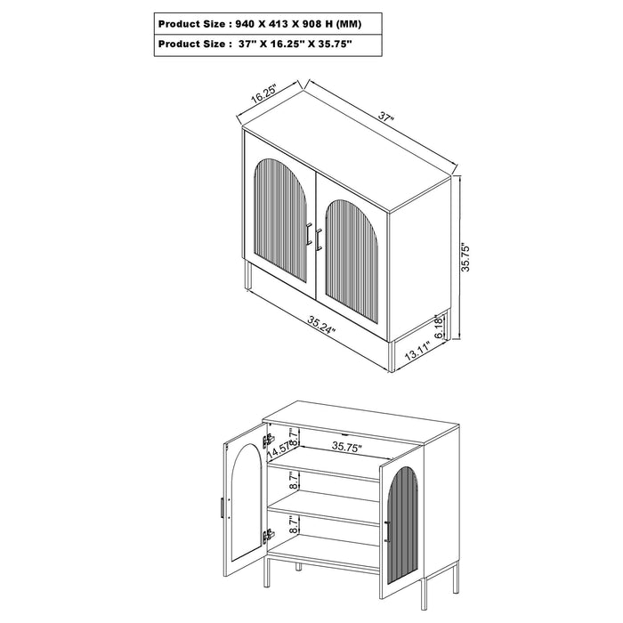Jess Accent Cabinets - National Warehouse Furniture (Buffalo, NY)