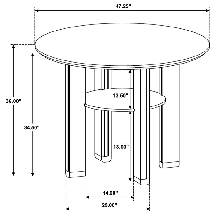 Ottowa 5 Pc Counter Height Dining Sets - National Warehouse Furniture (Buffalo, NY)