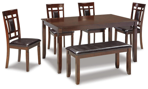 Bennox Dining Table and Chairs with Bench (Set of 6) - National Warehouse Furniture (Buffalo, NY)
