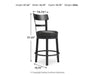 Valebeck Counter Height Bar Stool - National Warehouse Furniture (Buffalo, NY)
