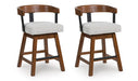 Ralene Counter Height Barstool (Set of 2) - National Warehouse Furniture (Buffalo, NY)
