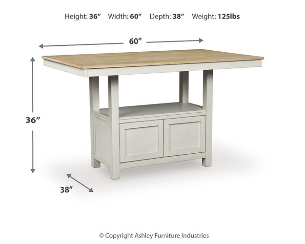Purlaney Counter Height Dining Table - National Warehouse Furniture (Buffalo, NY)