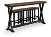 Wildenauer Counter Height Dining Table and 3 Barstools Set - National Warehouse Furniture (Buffalo, NY)