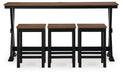 Wildenauer Counter Height Dining Table and 3 Barstools Set - National Warehouse Furniture (Buffalo, NY)