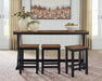 Wildenauer Counter Height Dining Table and 3 Barstools Set - National Warehouse Furniture (Buffalo, NY)