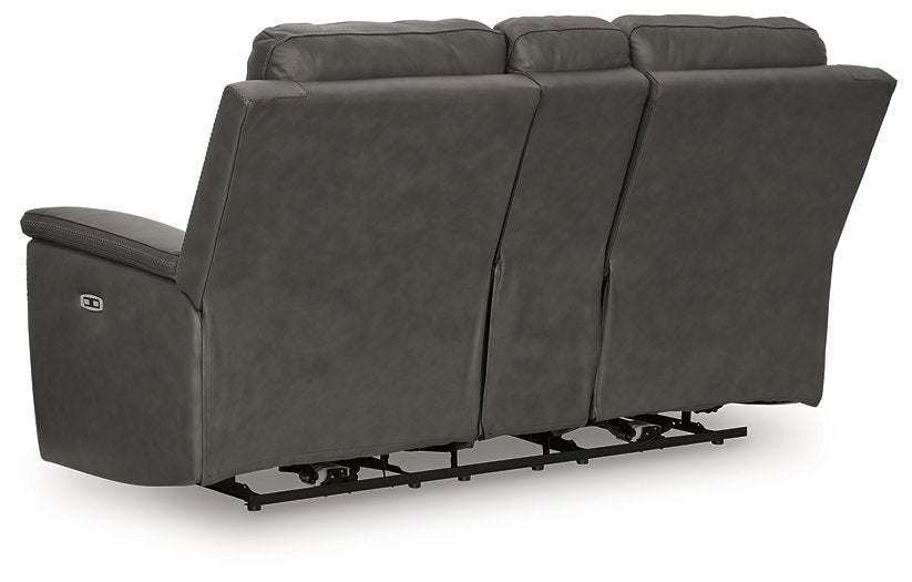 Bleckley Power Reclining Loveseat with Console