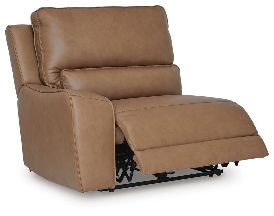 DeepWakes Reclining Sectional with Storage Console - National Warehouse Furniture (Buffalo, NY)