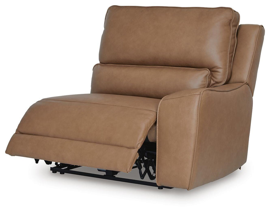 DeepWakes Reclining Sectional with Storage Console - National Warehouse Furniture (Buffalo, NY)