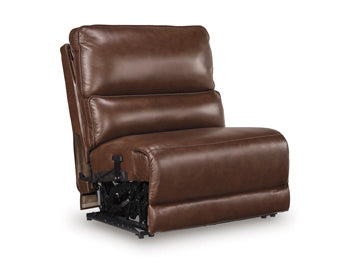 DeepWakes Reclining Sectional with Storage Console - National Warehouse Furniture (Buffalo, NY)