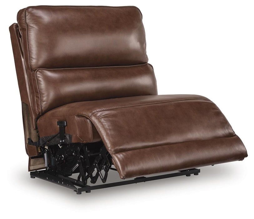 DeepWakes Reclining Sectional with Storage Console - National Warehouse Furniture (Buffalo, NY)