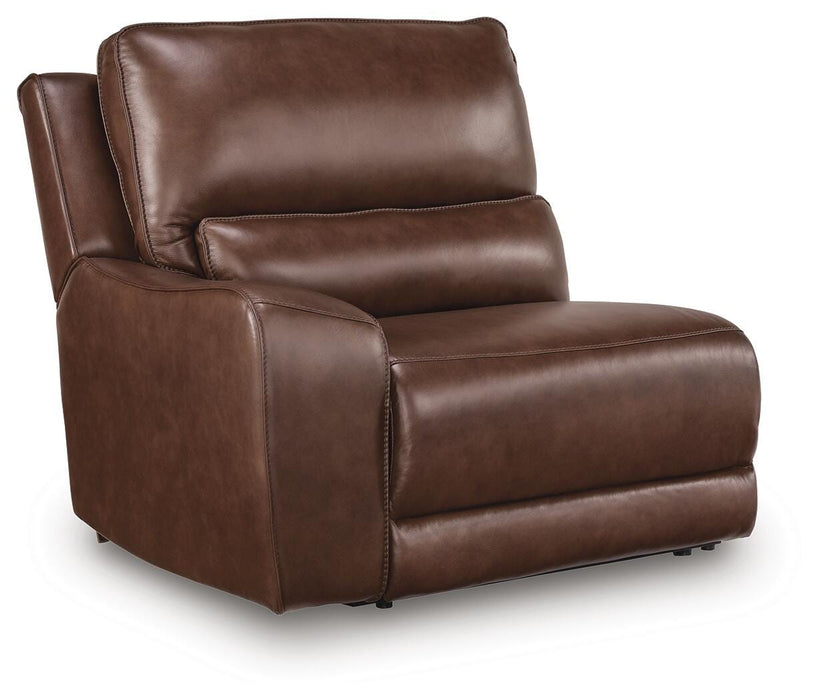 DeepWakes Reclining Sectional with Storage Console - National Warehouse Furniture (Buffalo, NY)