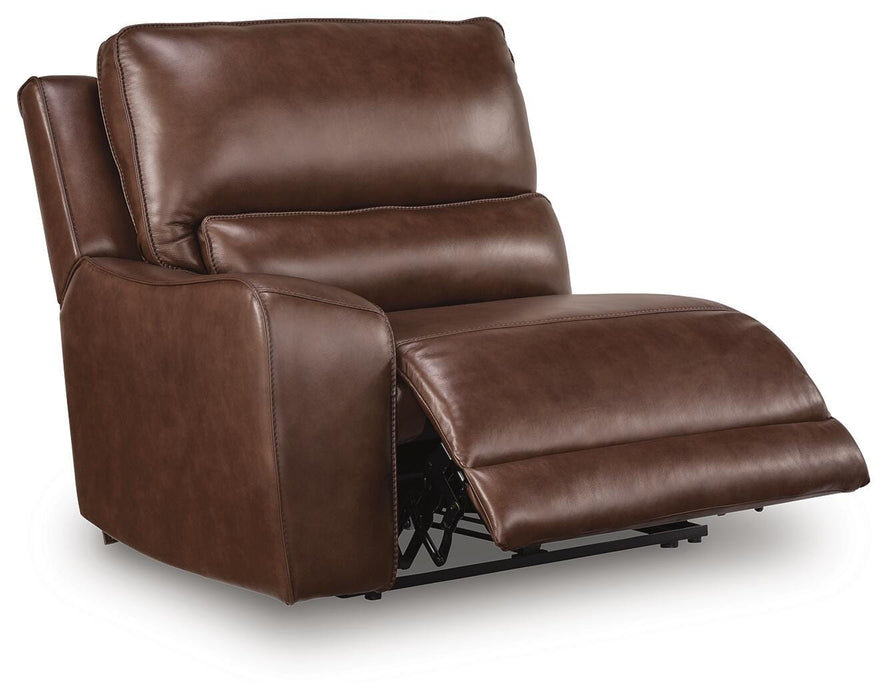 DeepWakes Reclining Sectional with Storage Console - National Warehouse Furniture (Buffalo, NY)