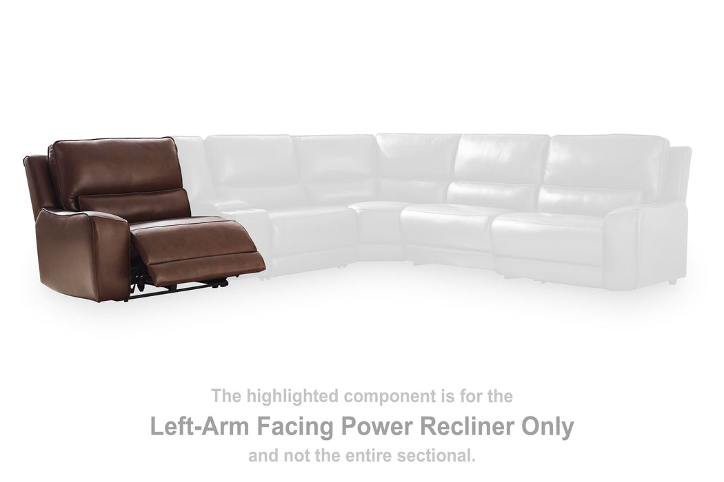 DeepWakes Reclining Sectional with Storage Console - National Warehouse Furniture (Buffalo, NY)