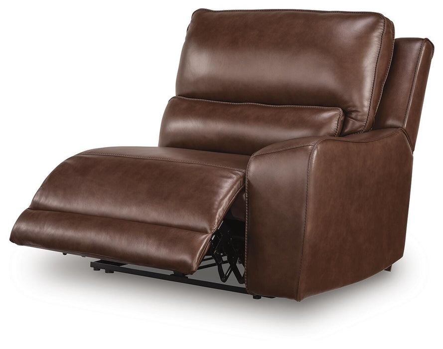 DeepWakes Reclining Sectional with Storage Console - National Warehouse Furniture (Buffalo, NY)