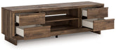 Zadilyn 72" TV Stand with Electric Fireplace - National Warehouse Furniture (Buffalo, NY)