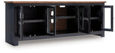 Wildenauer 76" TV Stand with Electric Fireplace - National Warehouse Furniture (Buffalo, NY)