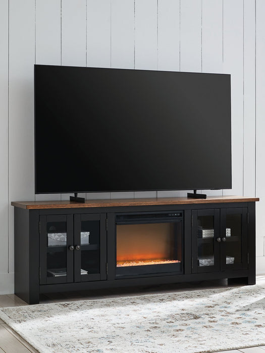 Wildenauer 76" TV Stand with Electric Fireplace - National Warehouse Furniture (Buffalo, NY)