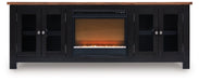 Wildenauer 76" TV Stand with Electric Fireplace - National Warehouse Furniture (Buffalo, NY)