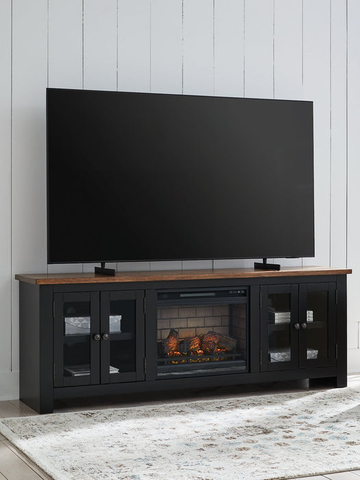 Wildenauer 76" TV Stand with Electric Fireplace - National Warehouse Furniture (Buffalo, NY)